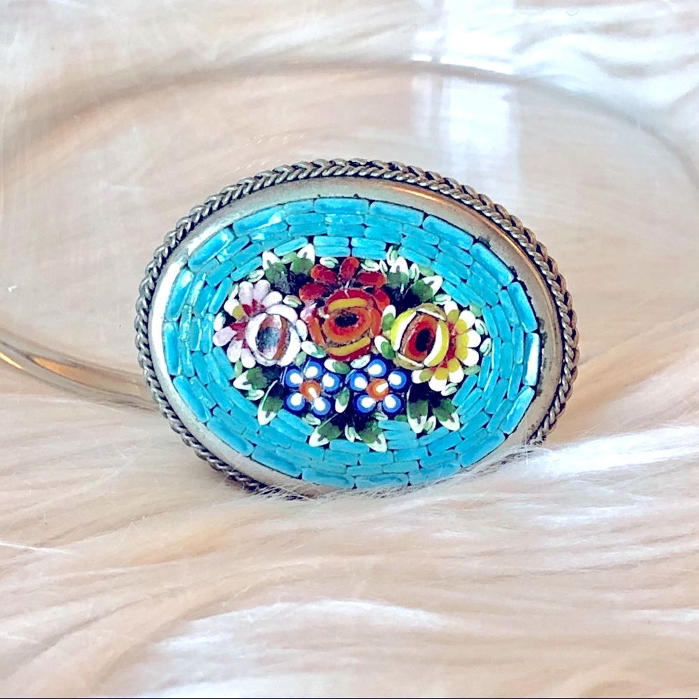 Vintage mosaic pin